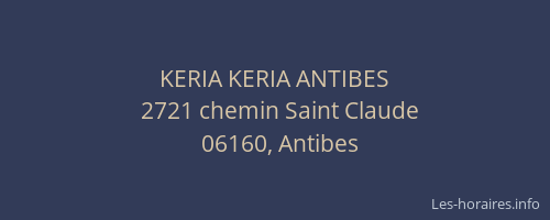 KERIA KERIA ANTIBES