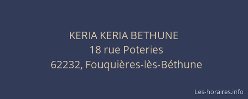 KERIA KERIA BETHUNE