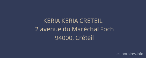 KERIA KERIA CRETEIL