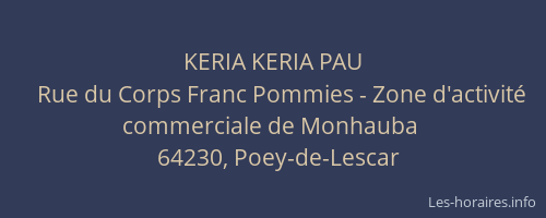 KERIA KERIA PAU
