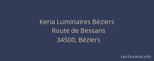 Keria Luminaires Béziers