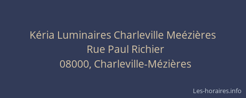 Kéria Luminaires Charleville Meézières