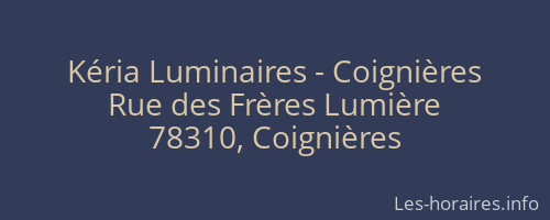 Kéria Luminaires - Coignières