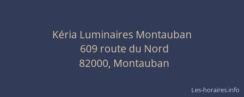 Kéria Luminaires Montauban