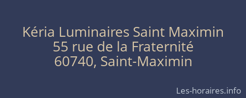 Kéria Luminaires Saint Maximin