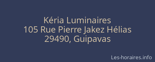 Kéria Luminaires