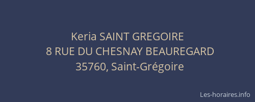 Keria SAINT GREGOIRE