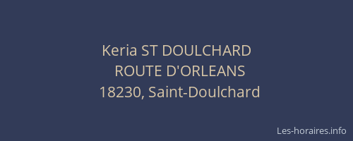 Keria ST DOULCHARD