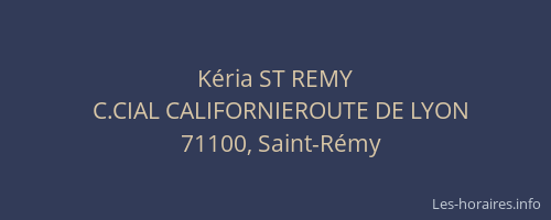 Kéria ST REMY