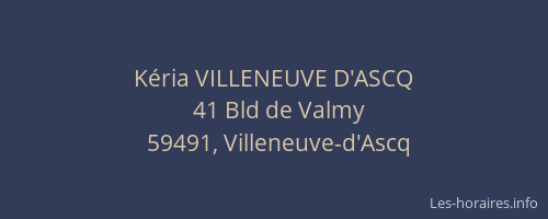 Kéria VILLENEUVE D'ASCQ