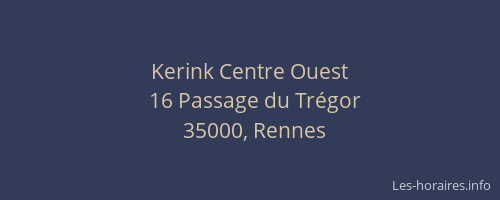 Kerink Centre Ouest