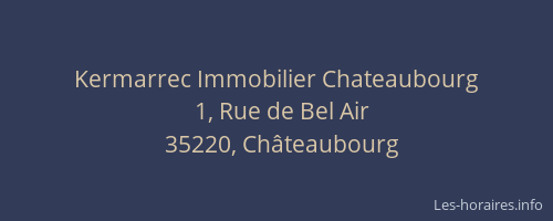 Kermarrec Immobilier Chateaubourg