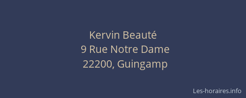 Kervin Beauté