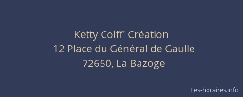 Ketty Coiff' Cr&eacute;ation