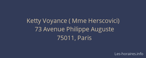 Ketty Voyance ( Mme Herscovici)