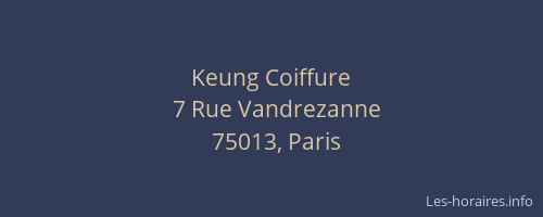Keung Coiffure