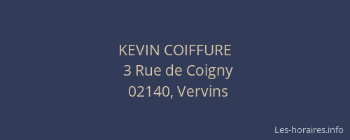KEVIN COIFFURE