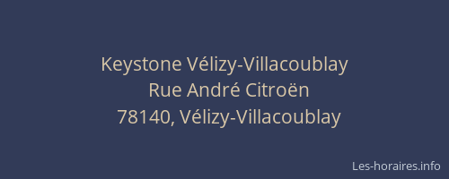 Keystone V&eacute;lizy-Villacoublay