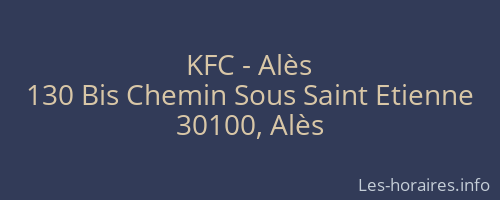 KFC - Alès
