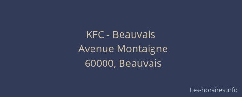 KFC - Beauvais