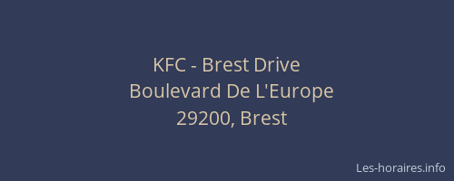 KFC - Brest Drive
