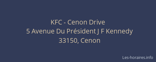 KFC - Cenon Drive