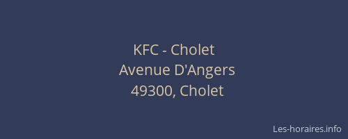 KFC - Cholet