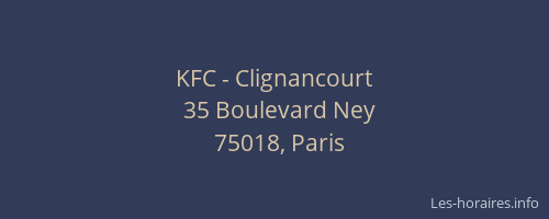 KFC - Clignancourt