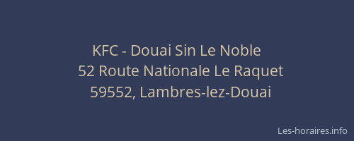 KFC - Douai Sin Le Noble