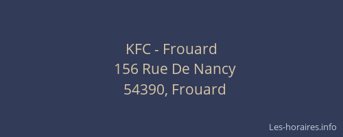 KFC - Frouard