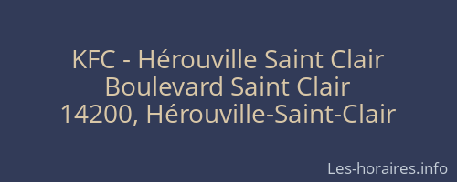 KFC - Hérouville Saint Clair