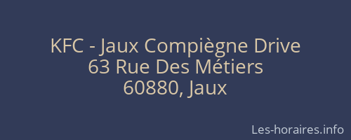 KFC - Jaux Compiègne Drive
