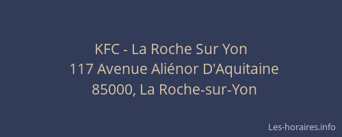 KFC - La Roche Sur Yon