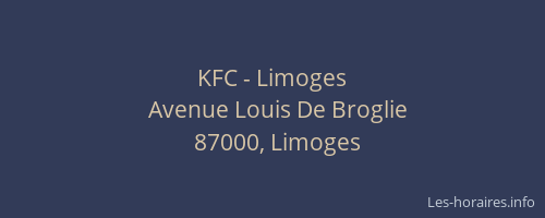 KFC - Limoges