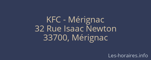 KFC - Mérignac
