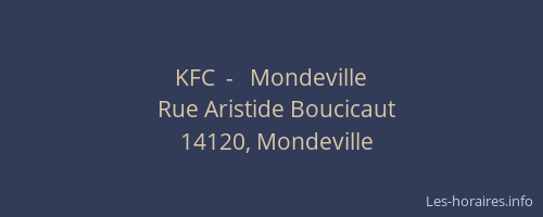 KFC  -   Mondeville