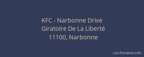 KFC - Narbonne Drive