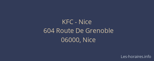 KFC - Nice