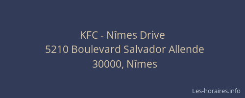 KFC - Nîmes Drive