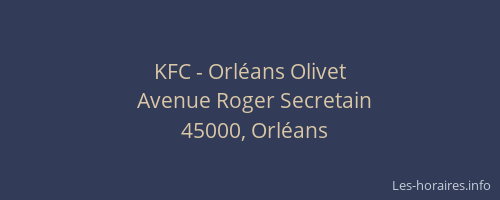 KFC - Orléans Olivet
