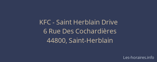 KFC - Saint Herblain Drive