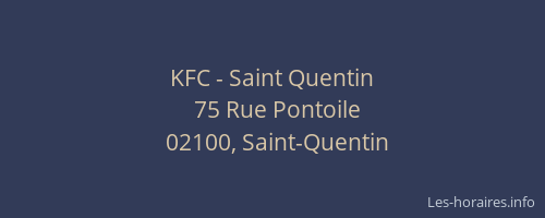 KFC - Saint Quentin