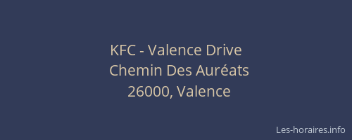 KFC - Valence Drive