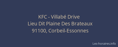 KFC - Villabé Drive
