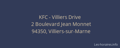 KFC - Villiers Drive