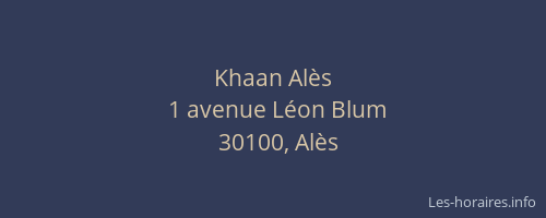 Khaan Alès