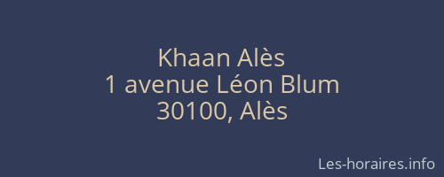 Khaan Alès