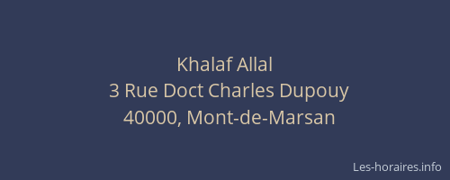 Khalaf Allal