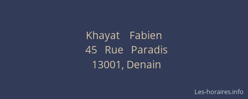 Khayat    Fabien