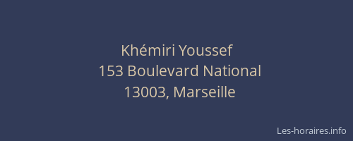 Khémiri Youssef